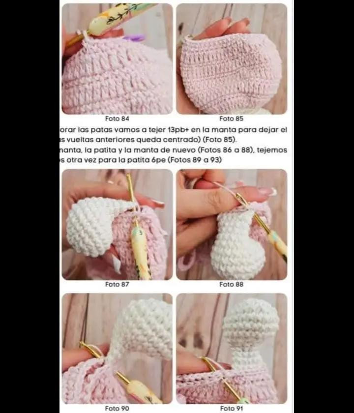 "Mantita de conejo amigurumi: patrón detallado para tejedores"