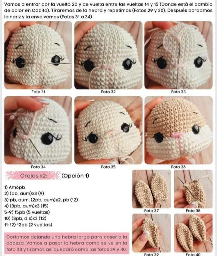 "Mantita de conejo amigurumi: patrón detallado para tejedores"