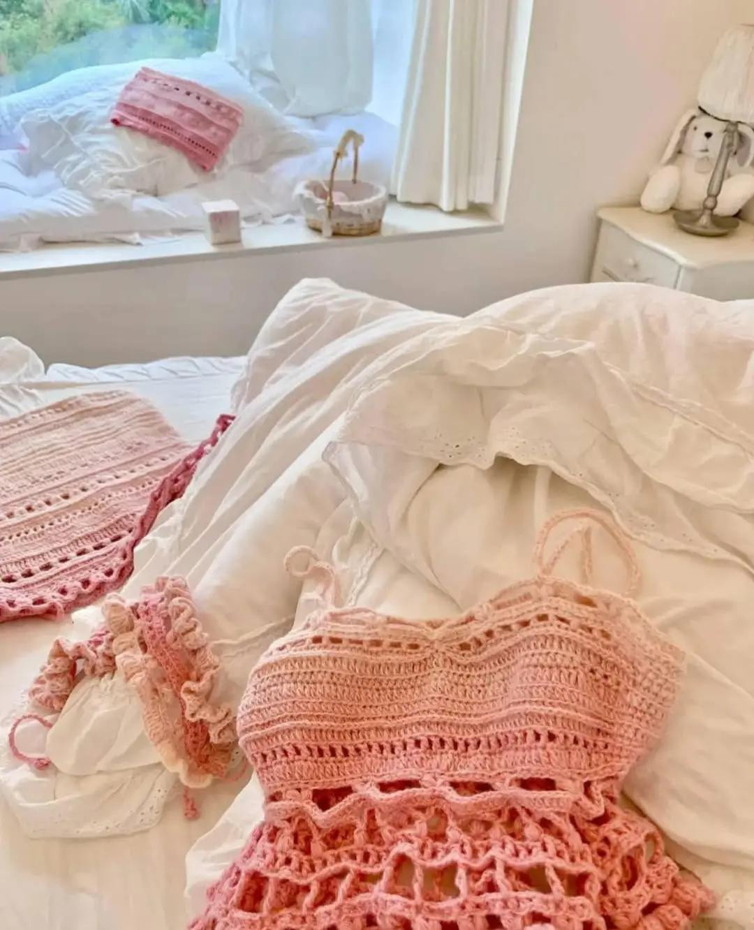 mẫu áo 2 dây hồng ombre
