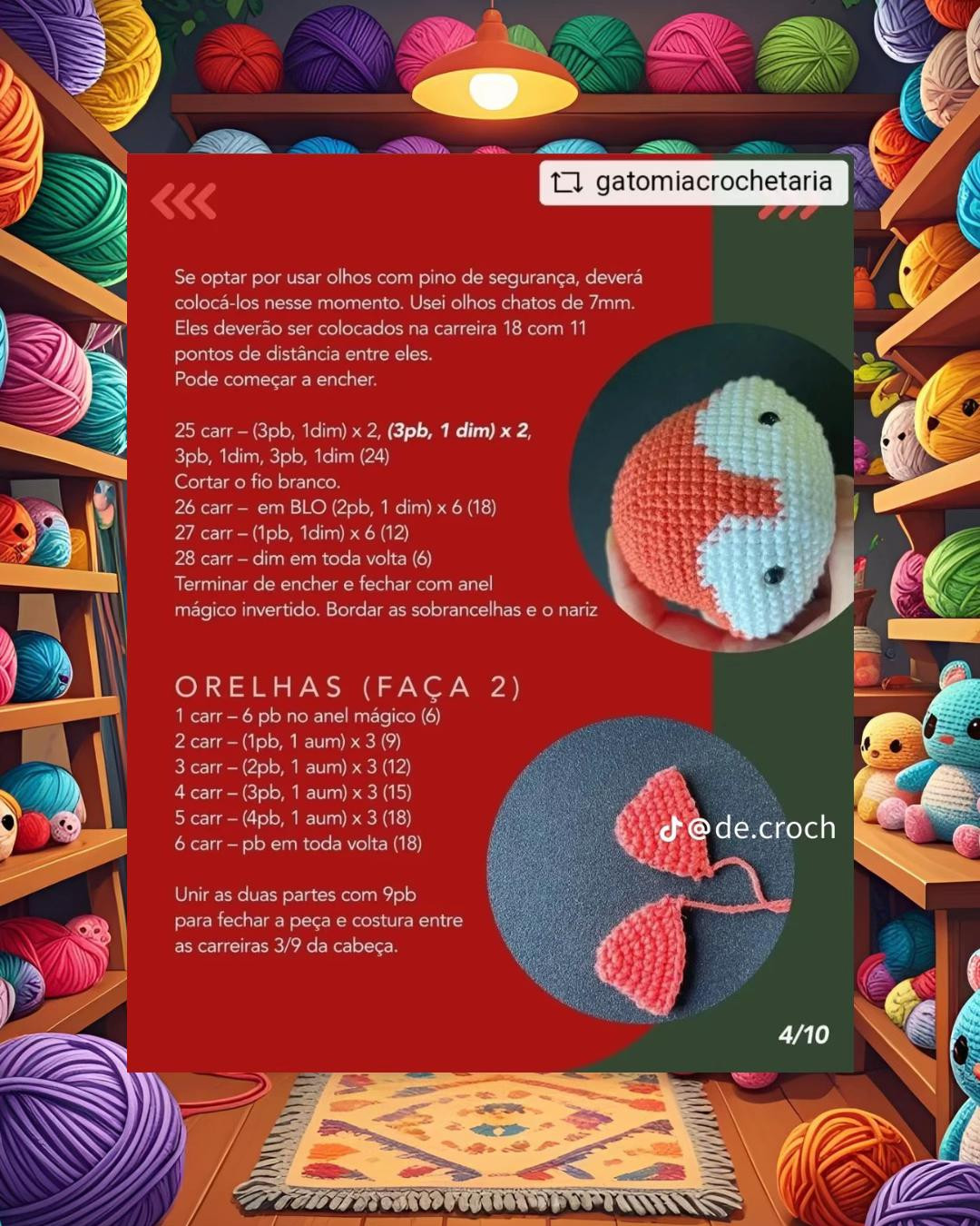 Milly e Melvin: Tutorial Gratuito de Amigurumi de Raposinhas