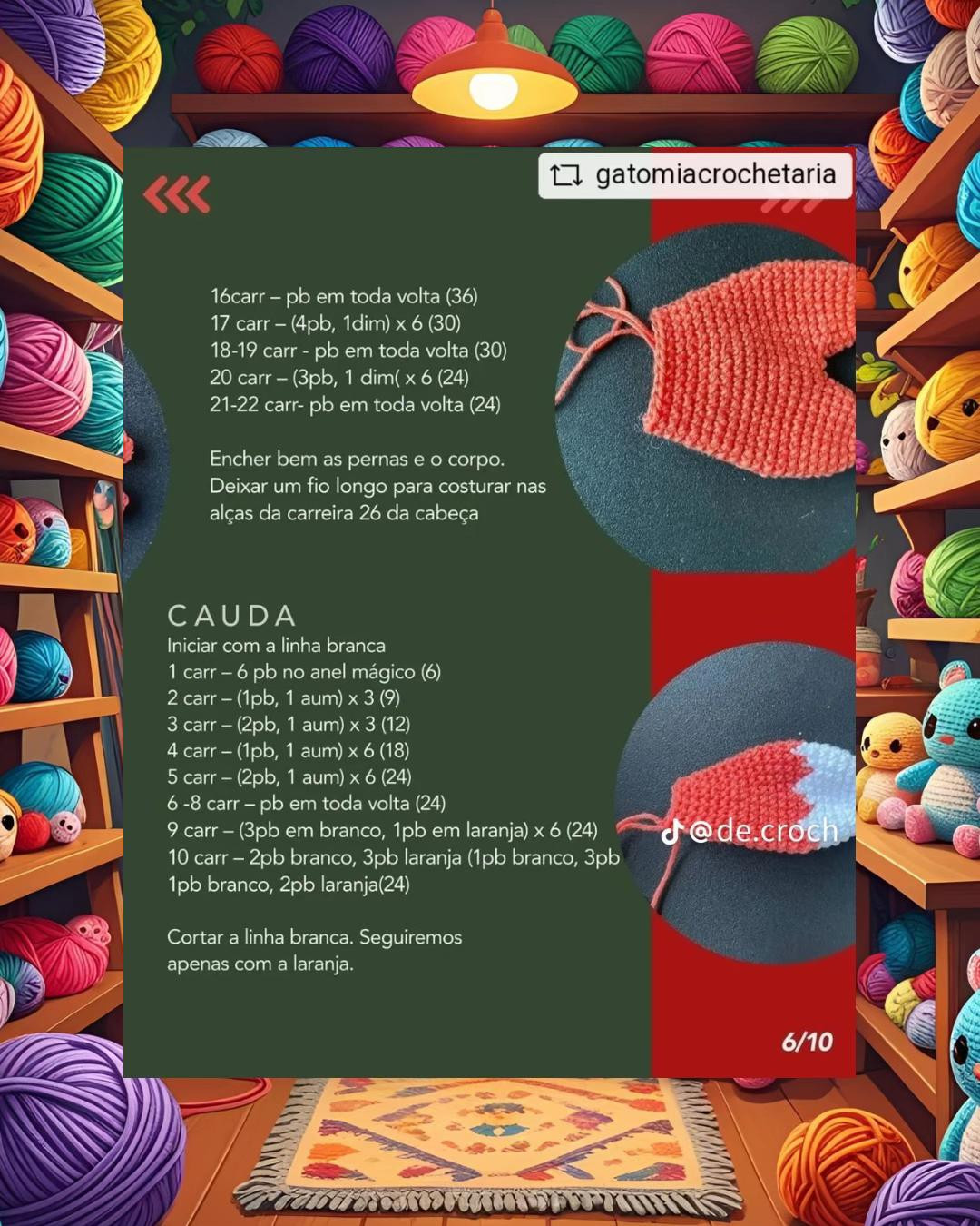 Milly e Melvin: Tutorial Gratuito de Amigurumi de Raposinhas
