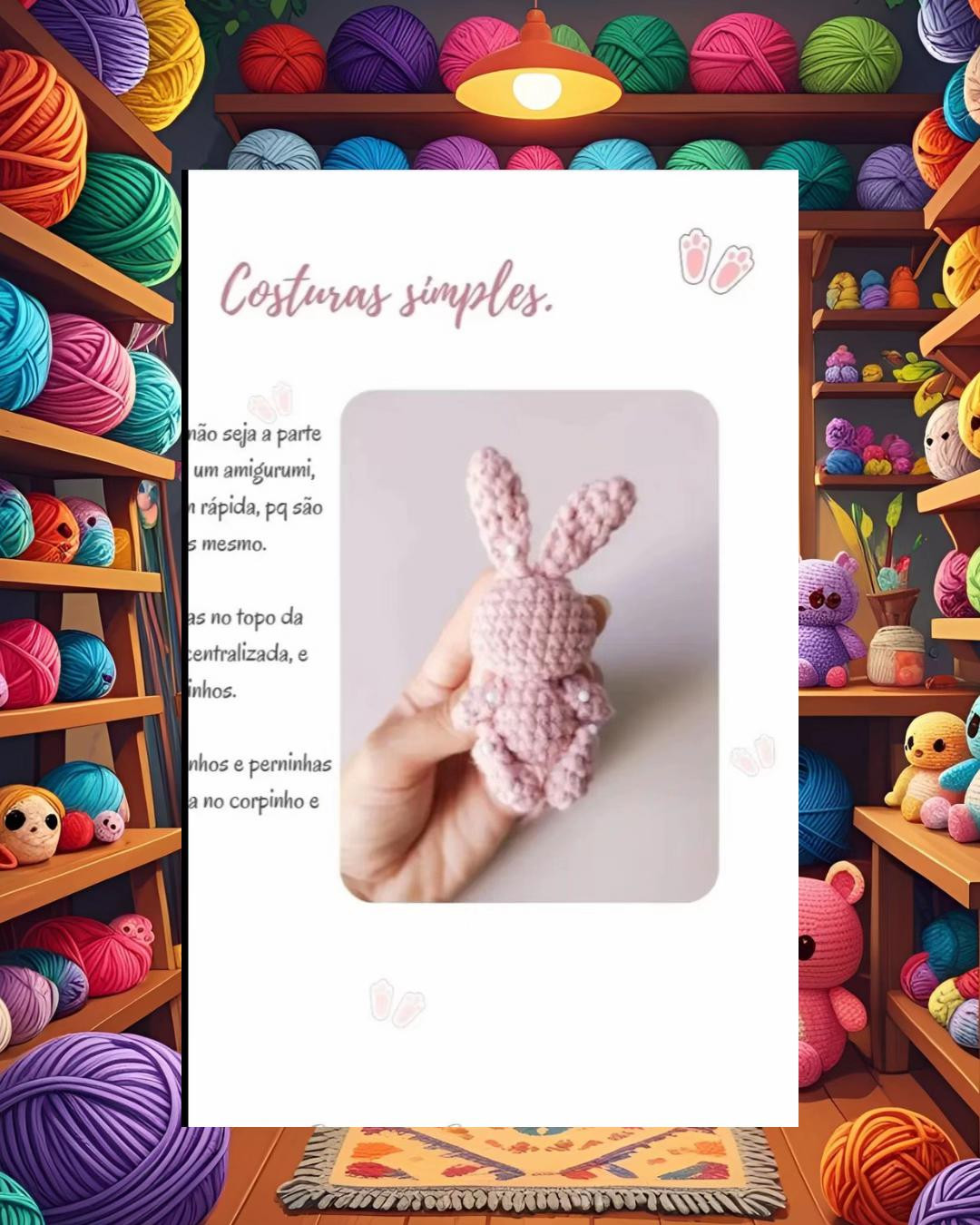 Mini Coelhinho: Receita Grátis para Criar Amigurumi Adorável