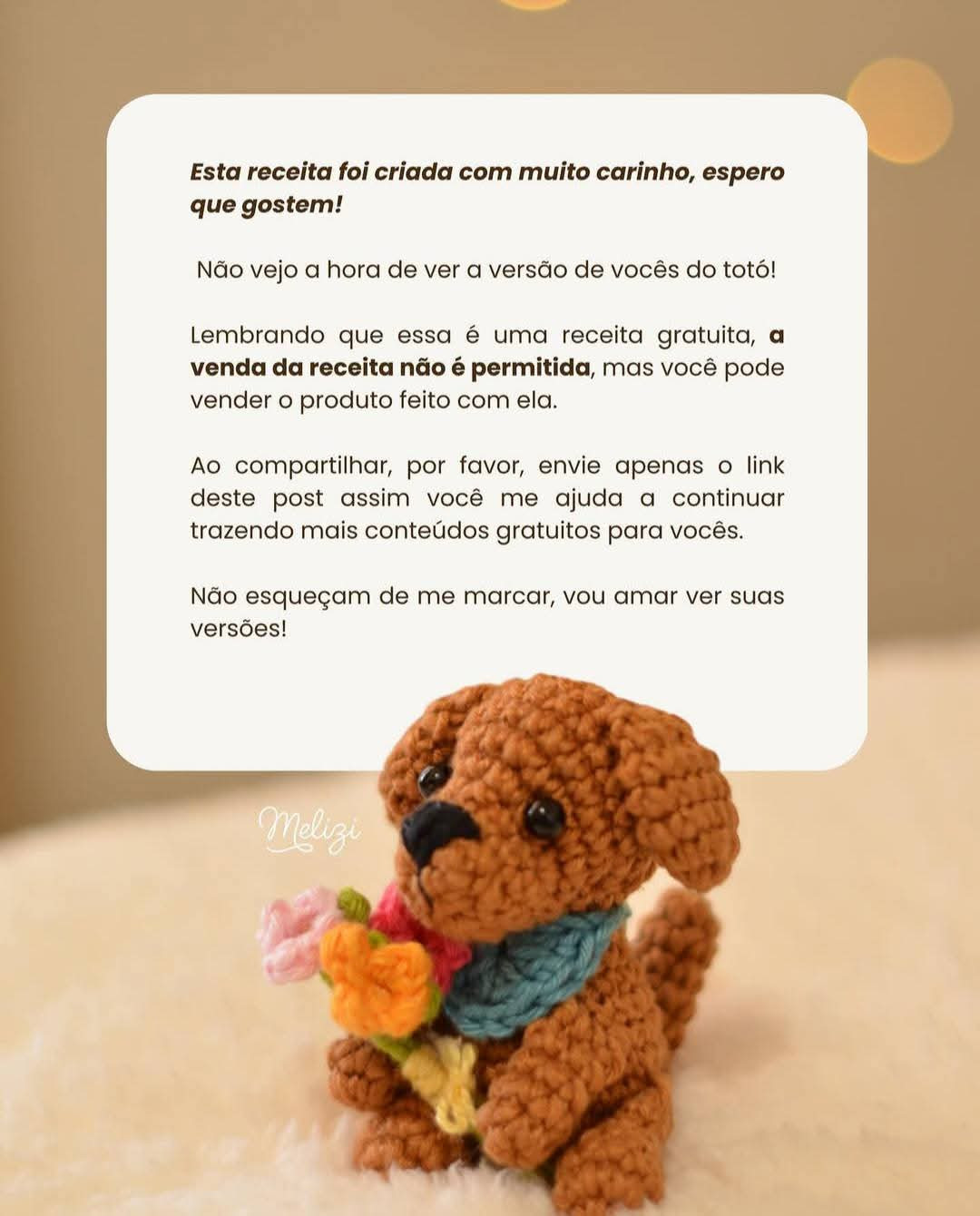 Mini Totó: Receita de Crochê Amigurumi para Fazer um Cachorrinho Fofo