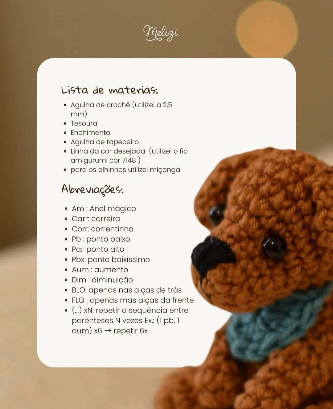 Mini Totó: Receita de Crochê Amigurumi para Fazer um Cachorrinho Fofo