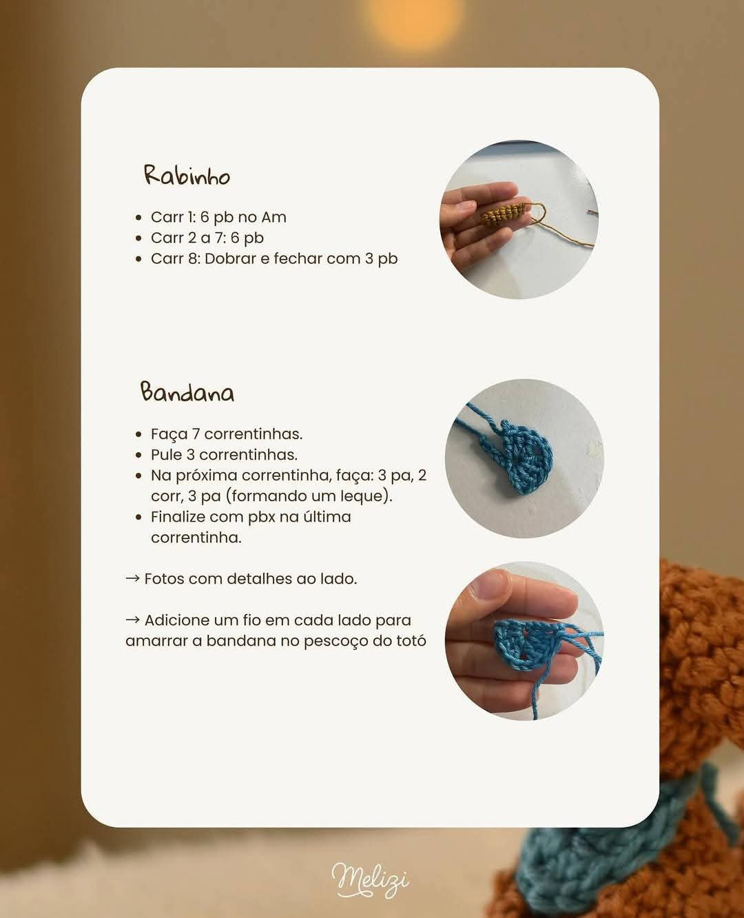 Mini Totó: Receita de Crochê Amigurumi para Fazer um Cachorrinho Fofo