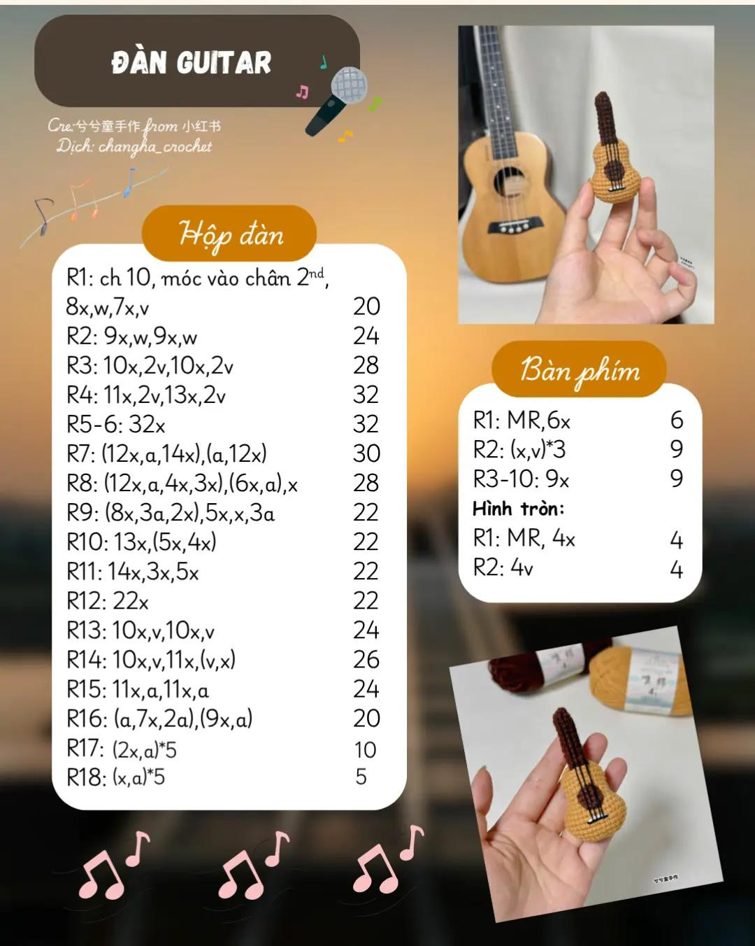 Móc khóa đàn guitar