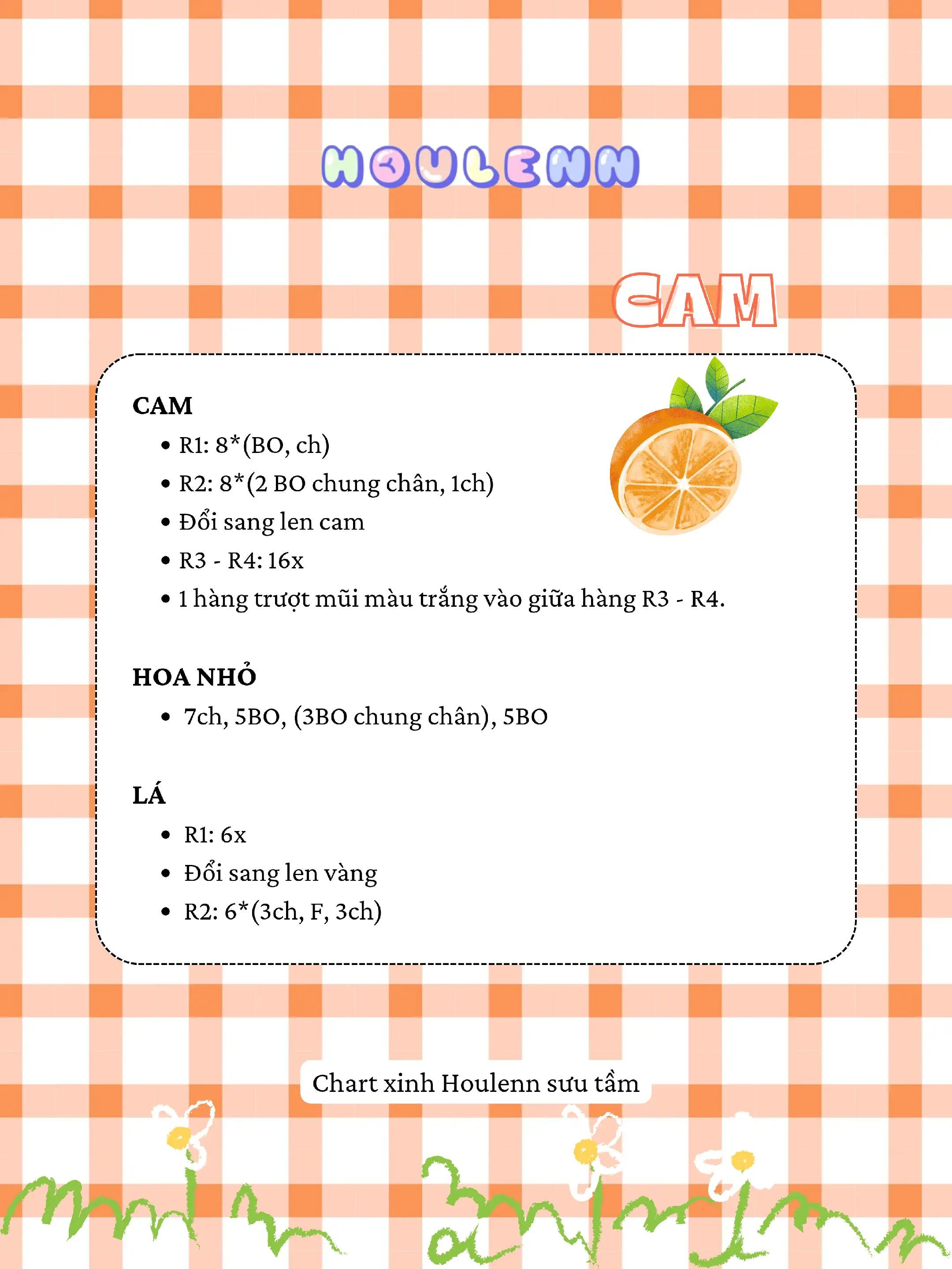 móc khóa quả cam