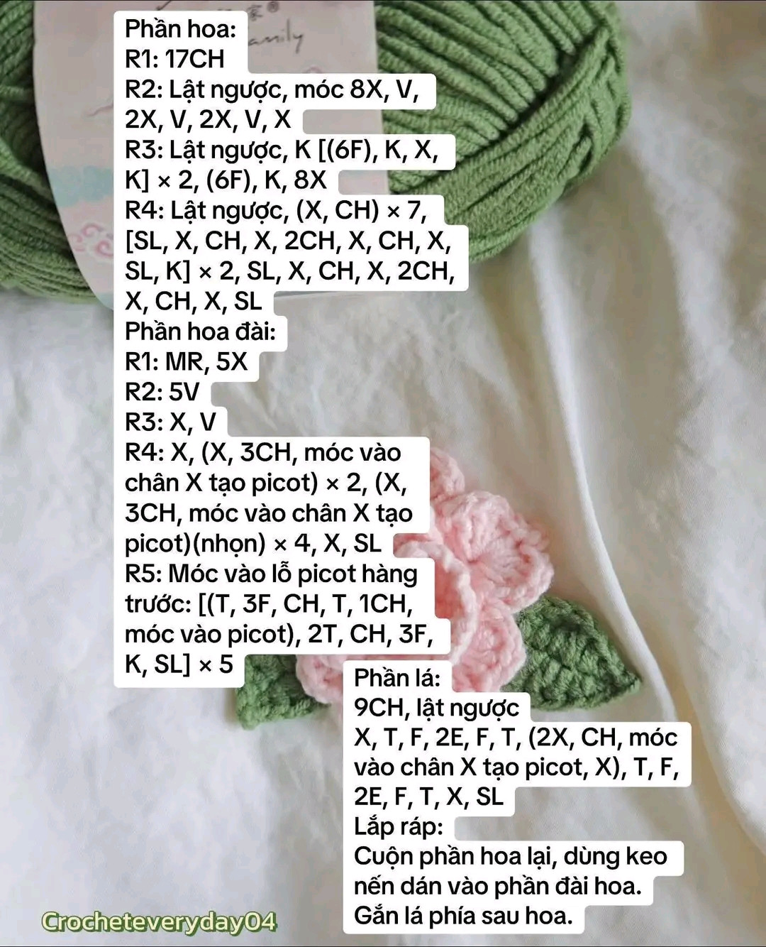 móc len cài tóc