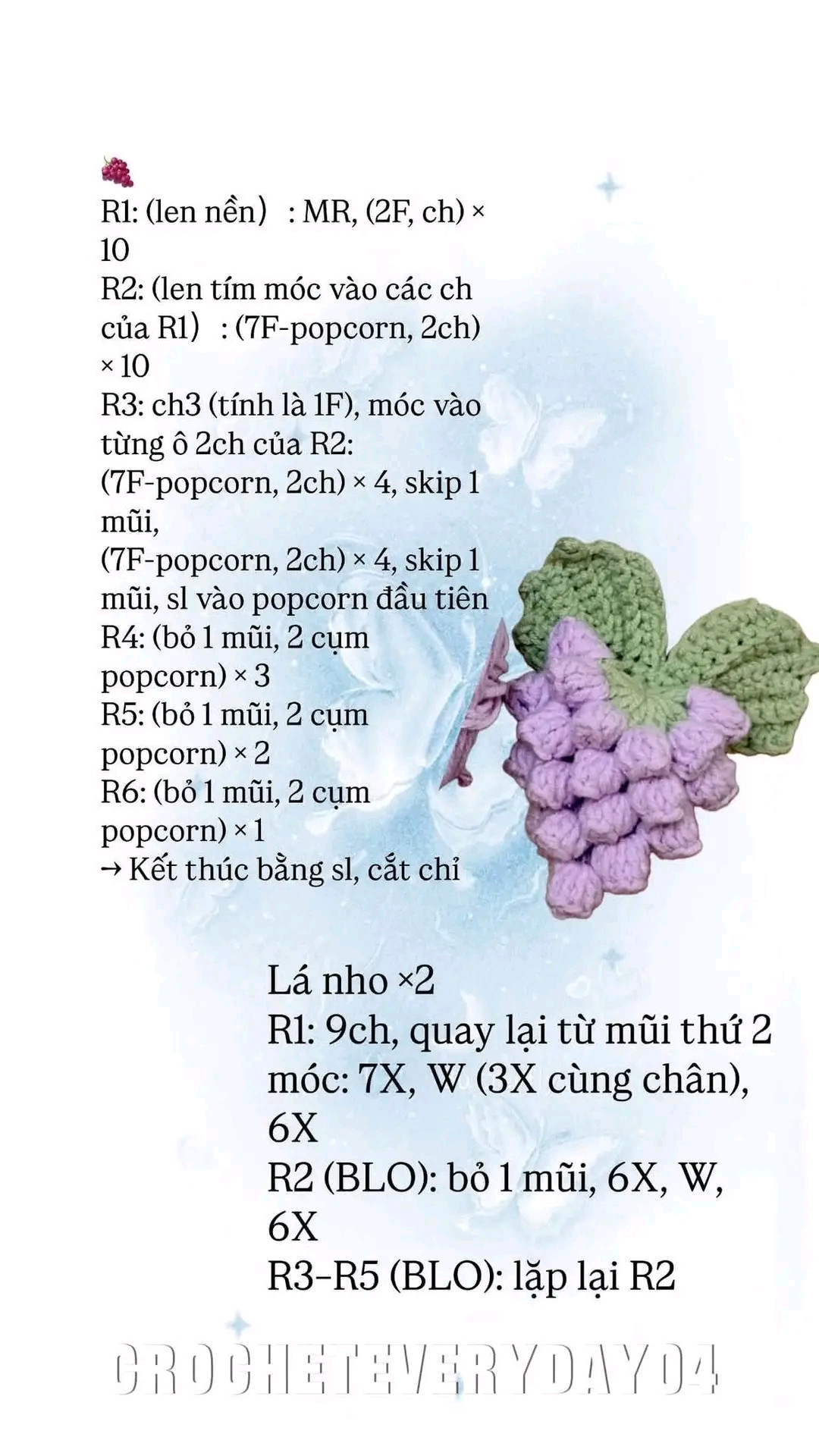 móc len cài tóc