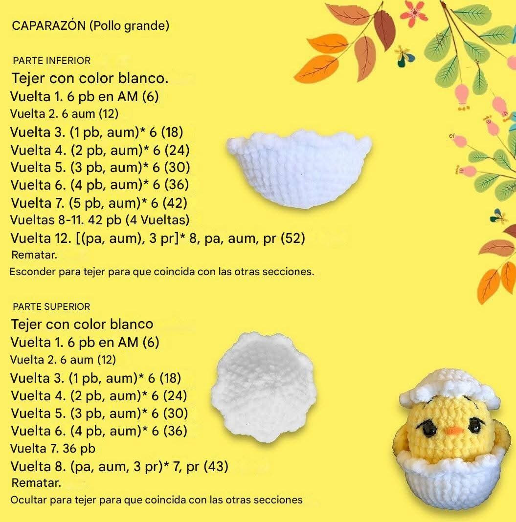 Móntate tu propio pollito de peluche con este patrón gratuito.