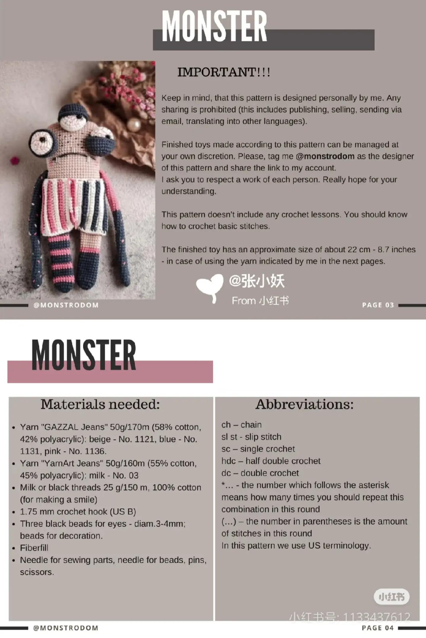 Mr. Boo Crochet Pattern: Detailed Assembly Instructions