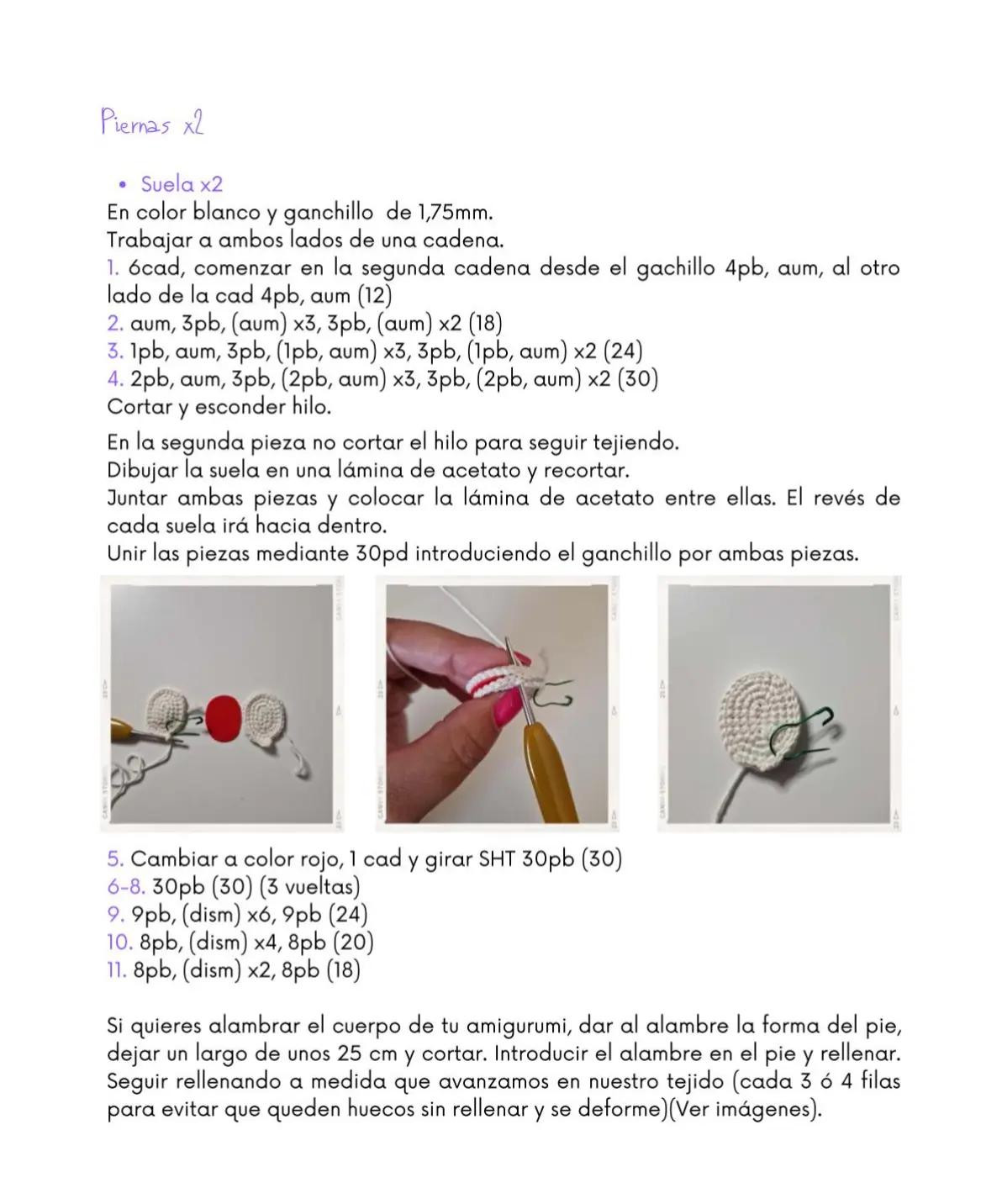Muñeca de crochet con auriculares y falda roja vibrante