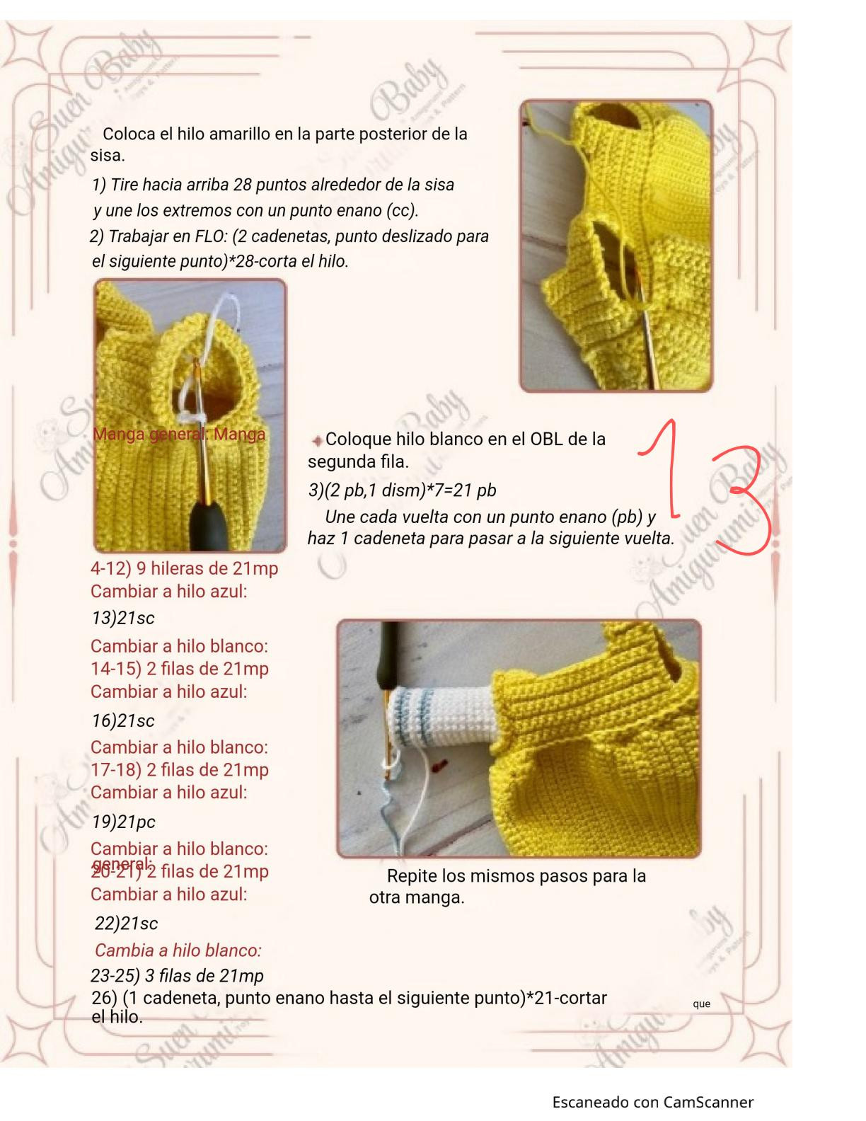 Muñeca de ganchillo con vestido de SpongeBob y bolso a juego