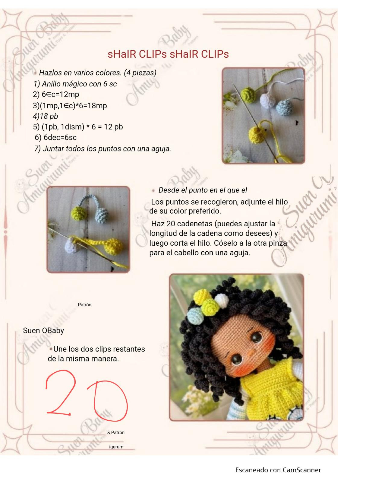 Muñeca de ganchillo con vestido de SpongeBob y bolso a juego