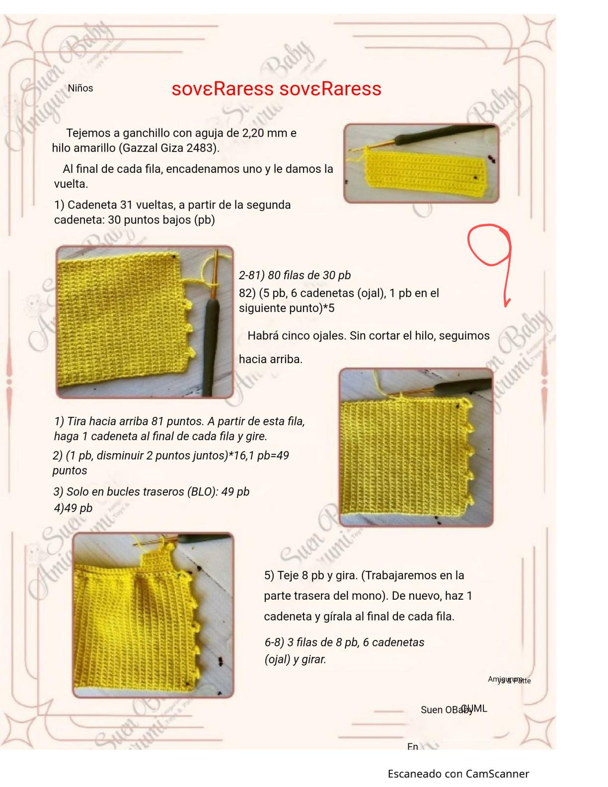Muñeca de ganchillo con vestido de SpongeBob y bolso a juego