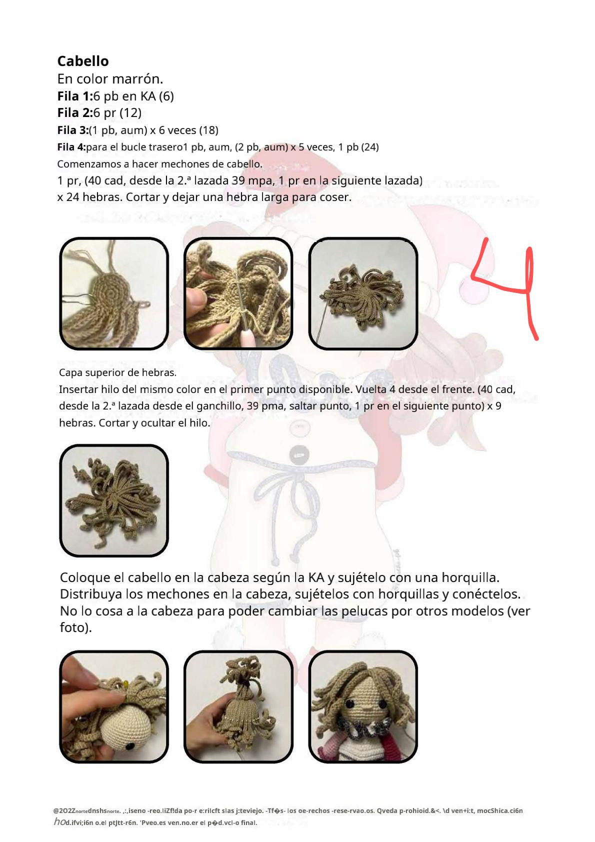 Muñeco de ganchillo con gorro de arlequín y detalles encantadores