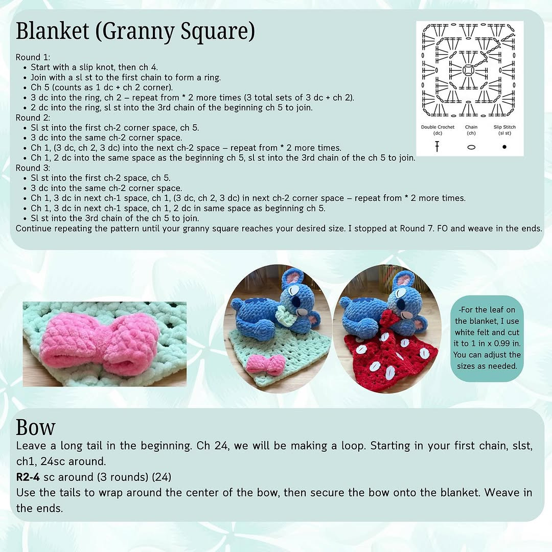 New Crochet Pattern: Adorable Sleeping Stitch Amigurumi Release!
