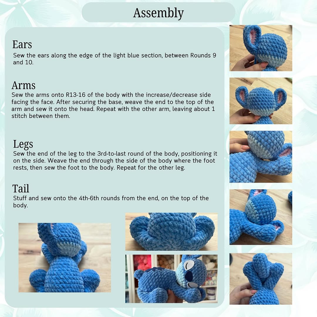 New Crochet Pattern: Adorable Sleeping Stitch Amigurumi Release!
