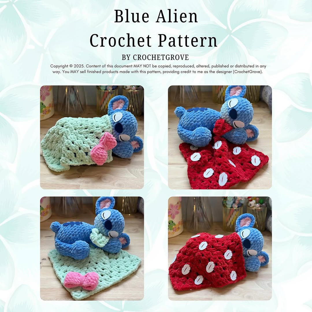 New Crochet Pattern: Adorable Sleeping Stitch Amigurumi Release!