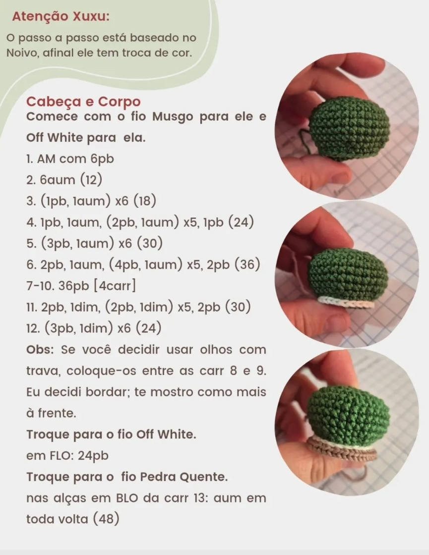 Nhô Patuíno e Dona Quinquinha: Receita Gratuita de Amigurumi