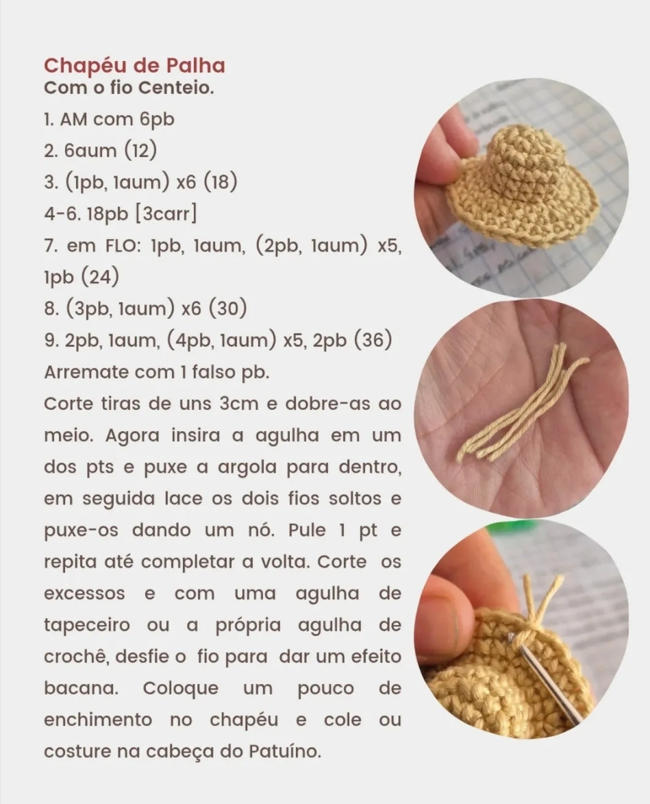 Nhô Patuíno e Dona Quinquinha: Receita Gratuita de Amigurumi