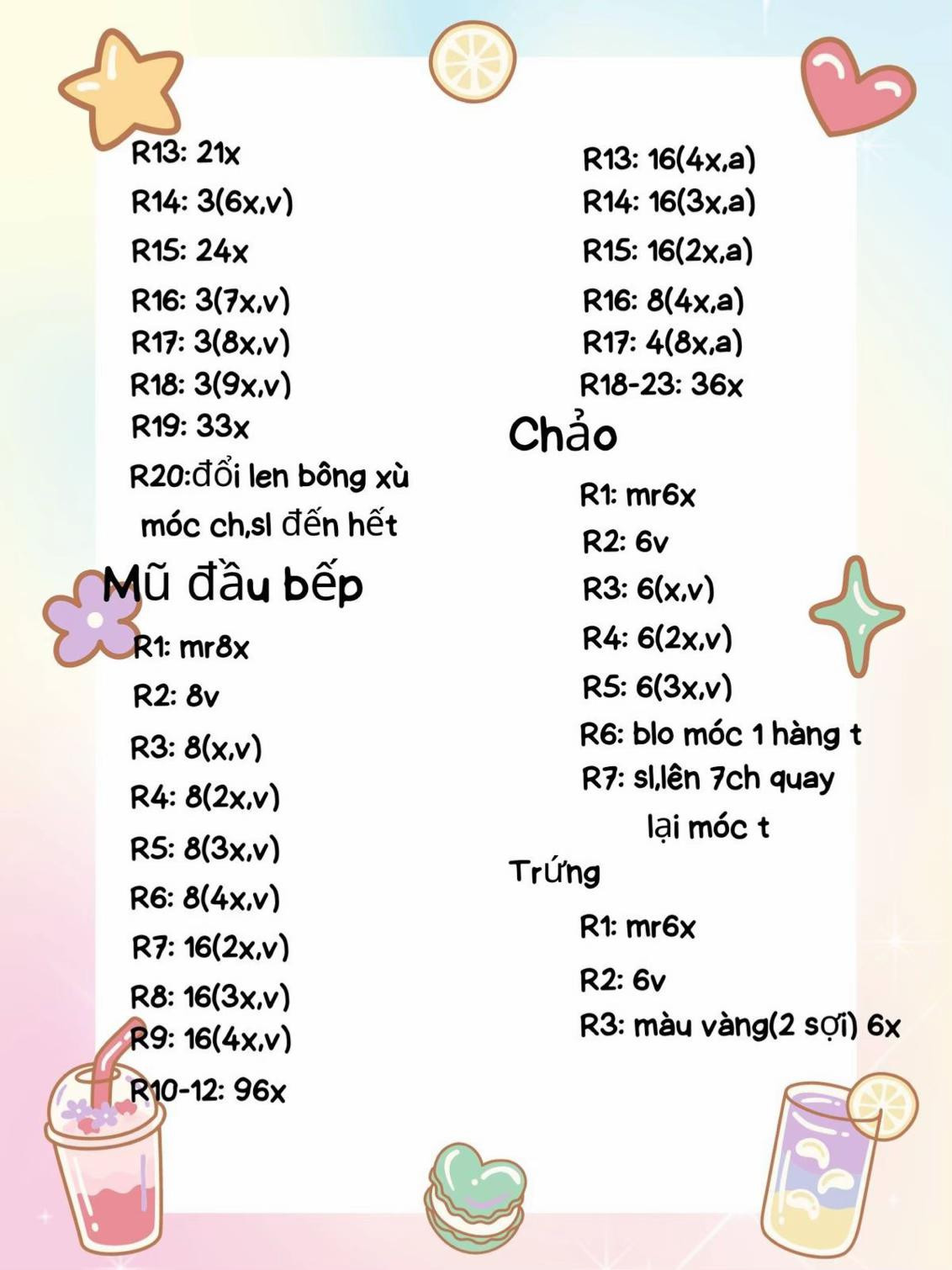 Những chú heo bếp trưởng và pháp sư đáng yêu được móc bằng len