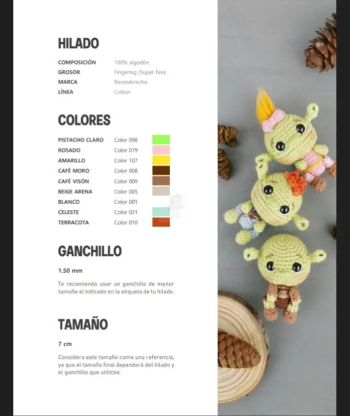 Ogritos adorables tejidos a crochet para decorar tu hogar