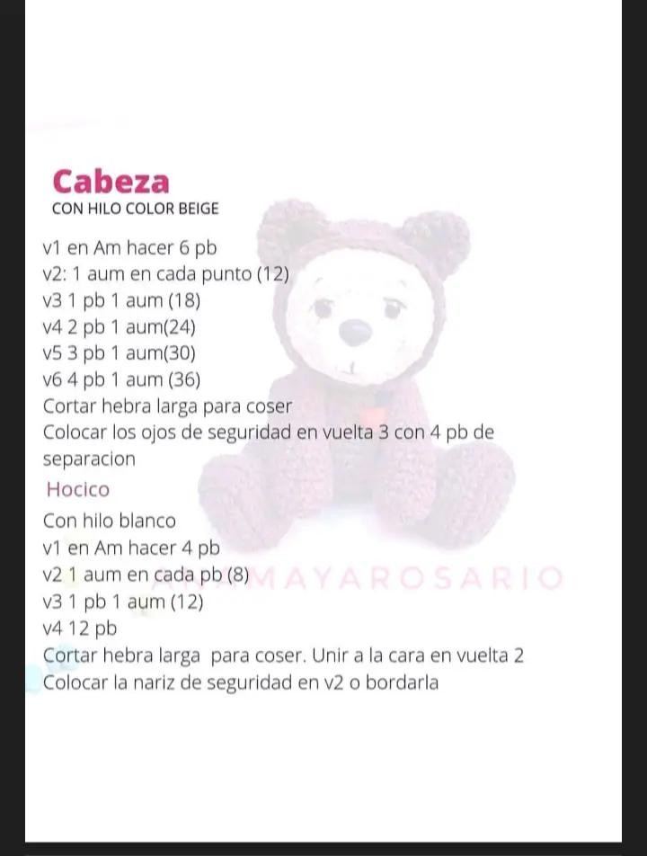 Osito de crochet con corazón rojo: patrón detallado para tejedores