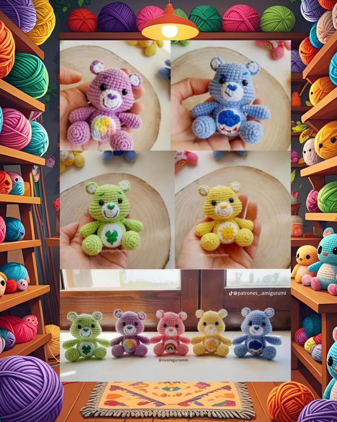 Ositos Cariñositos de Crochet: Patrón Gratuito para Crear Amigurumis