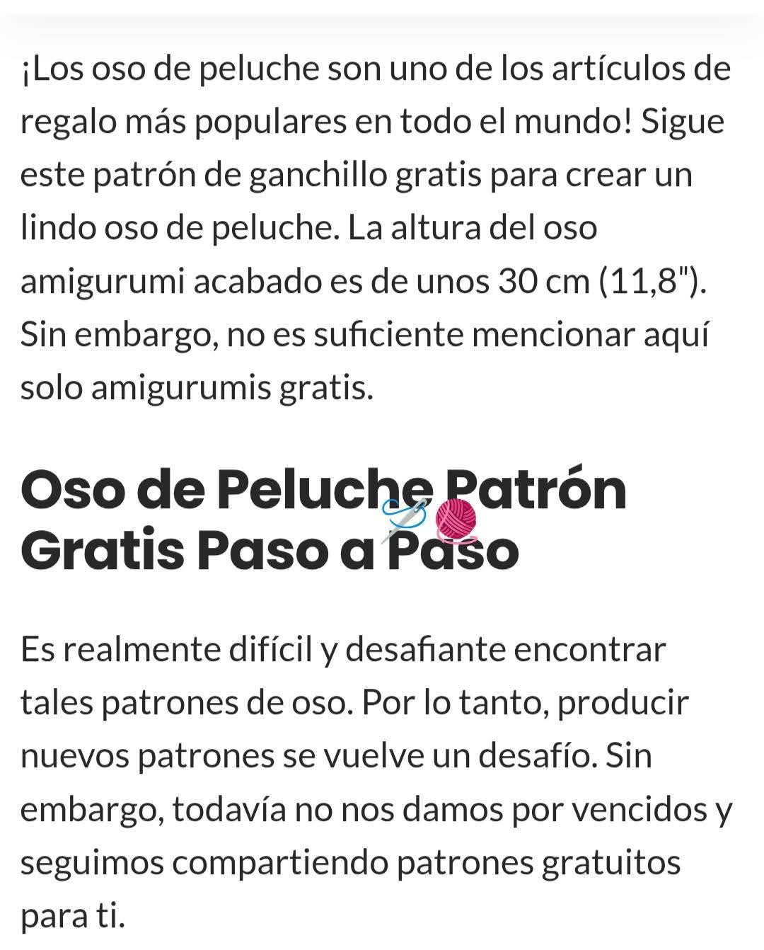 Ositos de peluche tejidos a crochet: patrón gratis para hacer en casa