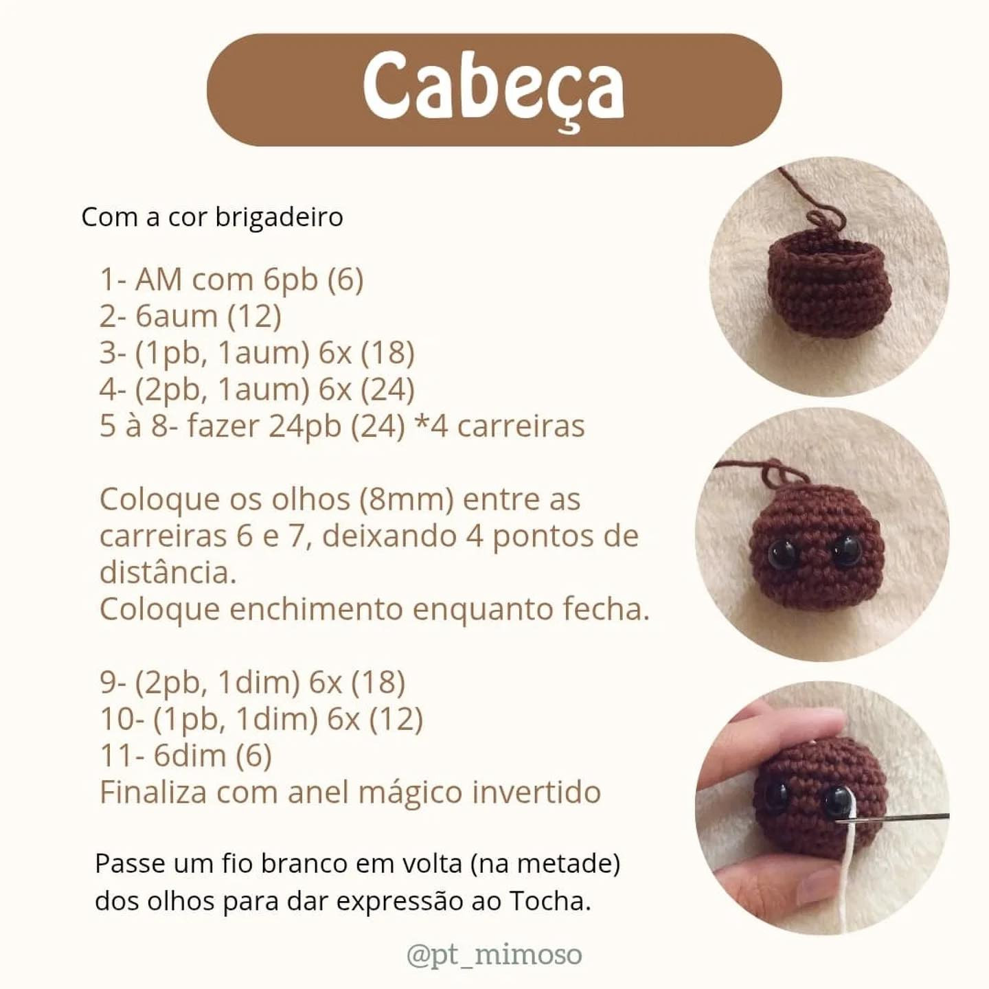 Padrão de Amigurumi de Formiga com Tocha - Grátis e Fácil de Seguir