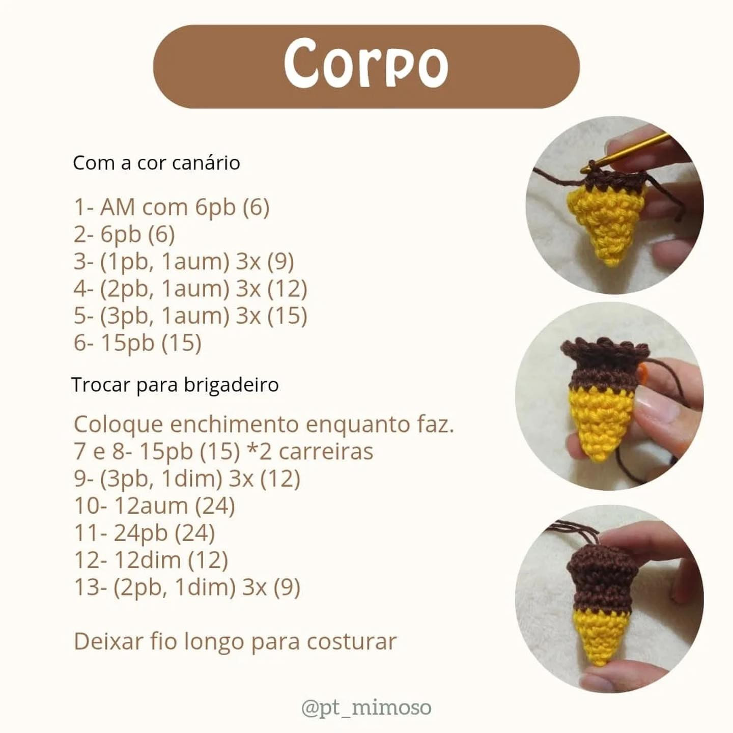 Padrão de Amigurumi de Formiga com Tocha - Grátis e Fácil de Seguir