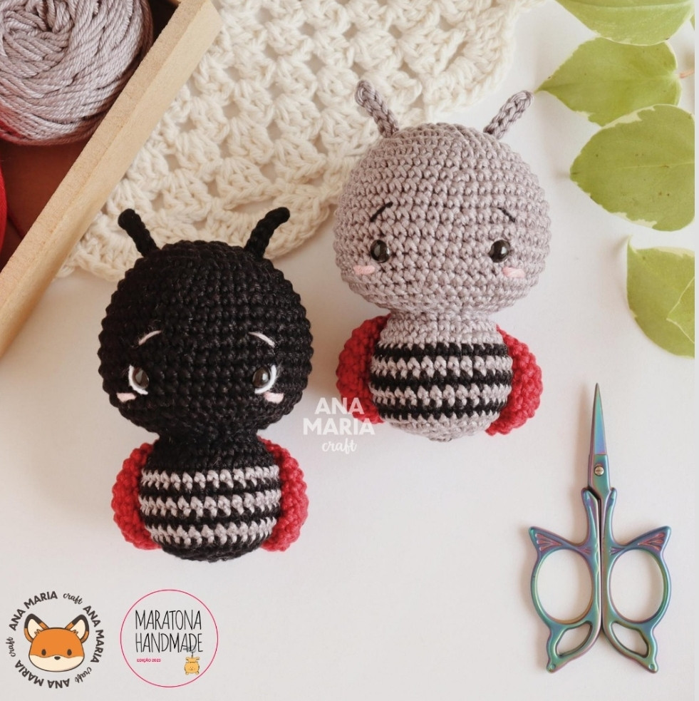Padrão de Amigurumi de Joaninha Adorável: Receita Grátis para Crochê