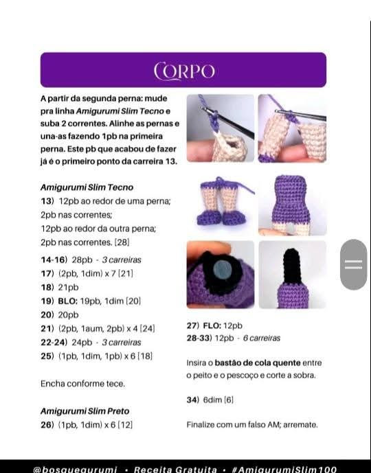 Padrão de Amigurumi: Rainha Má Elegante em Crochê