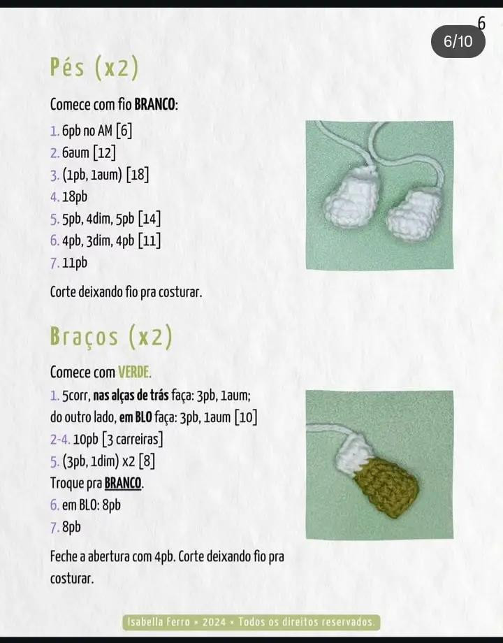 Padrão de Amigurumi Tailmon Gratuito por Isabella Ferro