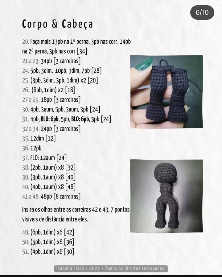 Padrão de Amigurumi Wendigo: Crie Seu Próprio Monstro de Crochê