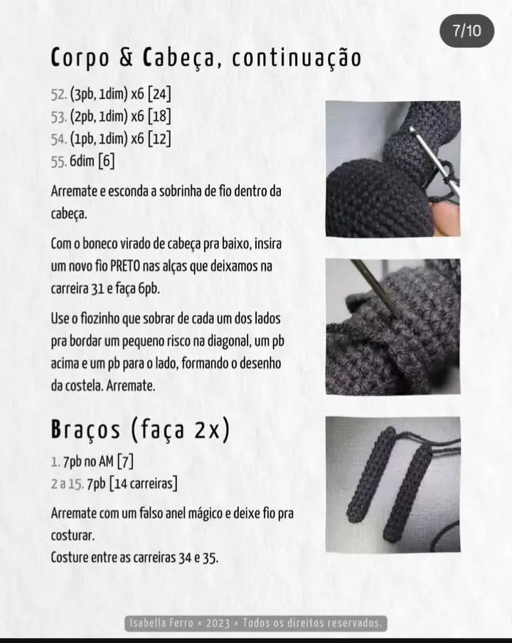 Padrão de Amigurumi Wendigo: Crie Seu Próprio Monstro de Crochê