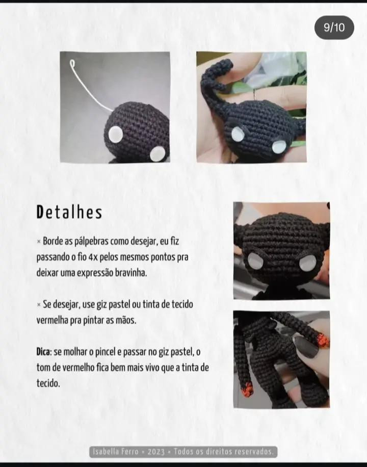 Padrão de Amigurumi Wendigo: Crie Seu Próprio Monstro de Crochê