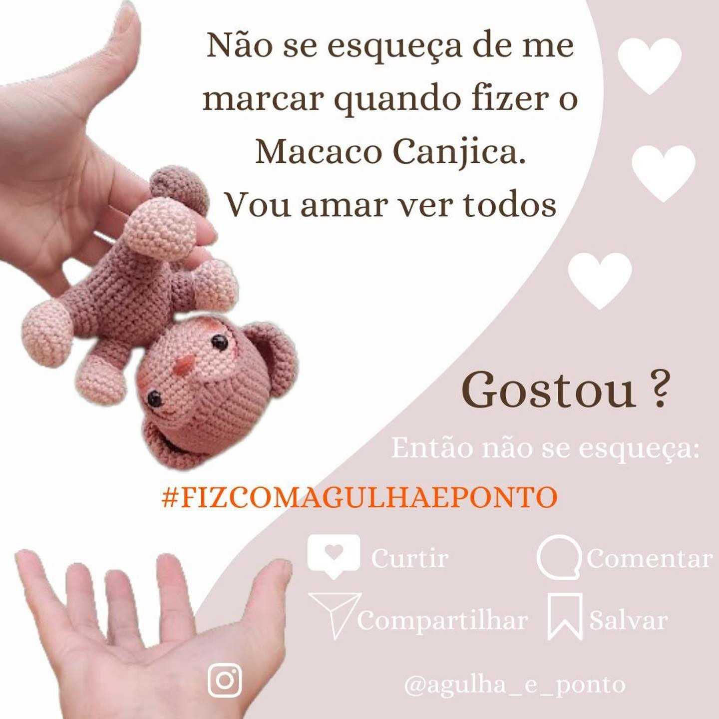 Padrão de Crochê de Um Ursinho Amigurumi Fofo