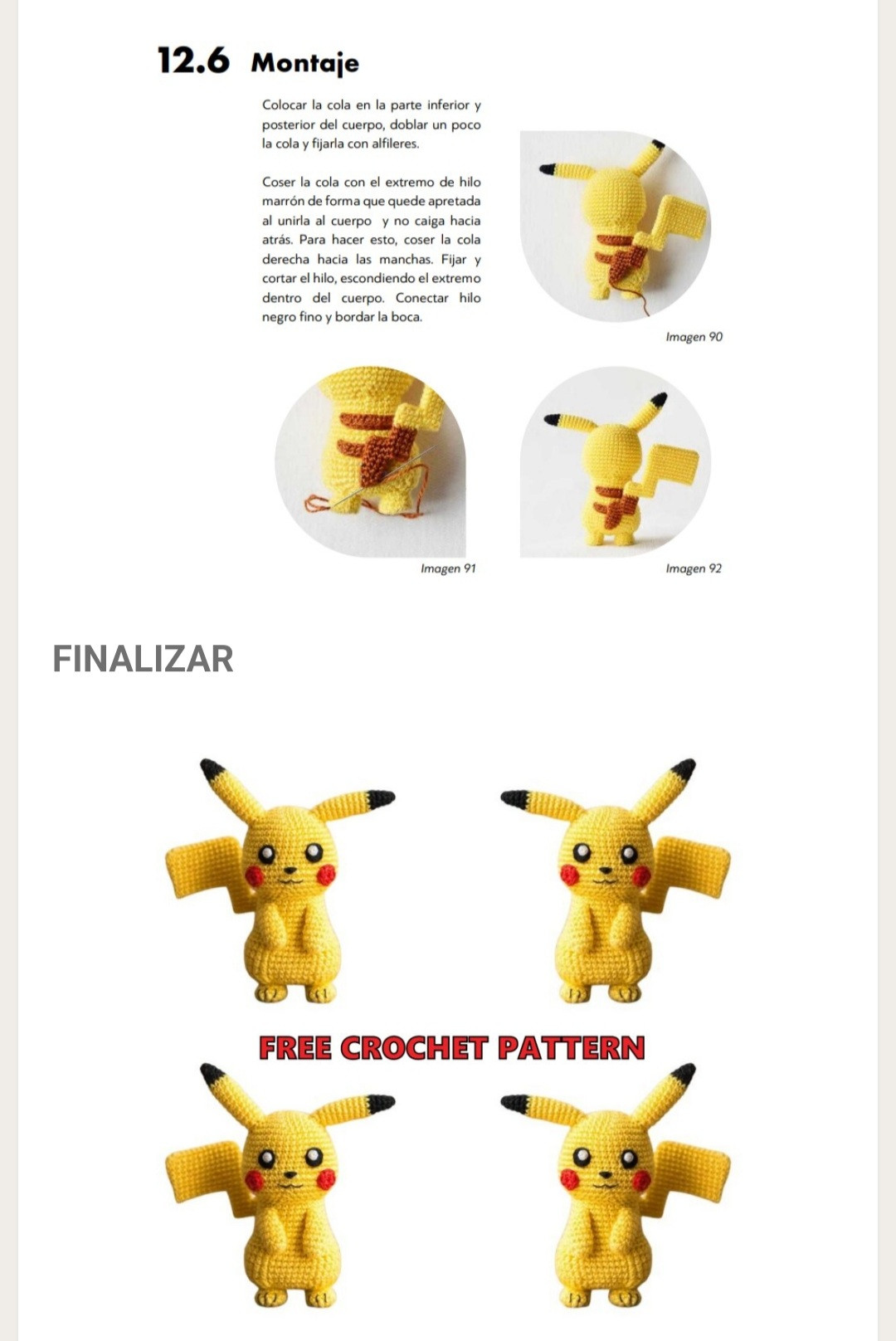 Padrón de Amigurumi: Crea tus propios personajes con crochet
