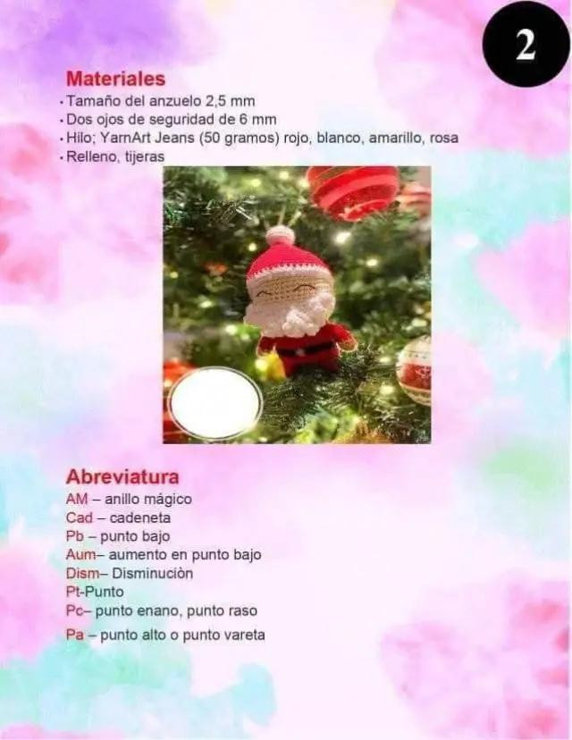 PAPÁ NOEL AMIGURUMI: PATRÓN GRATUITO PARA TEJER EN NAVIDAD