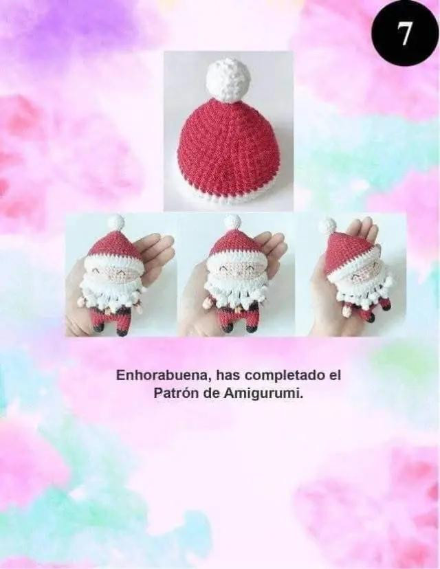 PAPÁ NOEL AMIGURUMI: PATRÓN GRATUITO PARA TEJER EN NAVIDAD