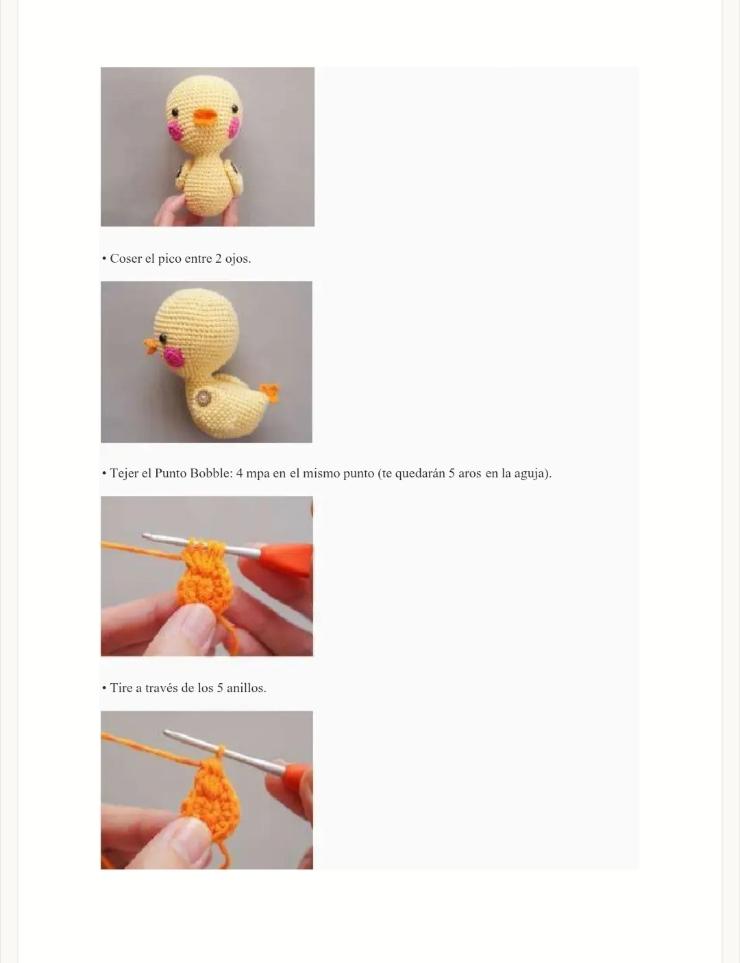 Patrón Amigurumi: Cómo Tejer un Patito Adorable Paso a Paso