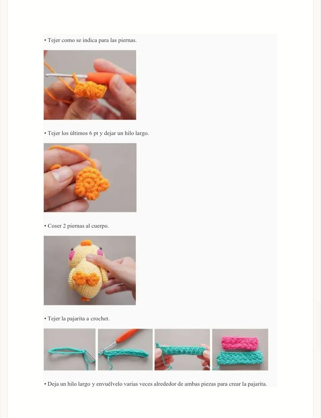Patrón Amigurumi: Cómo Tejer un Patito Adorable Paso a Paso