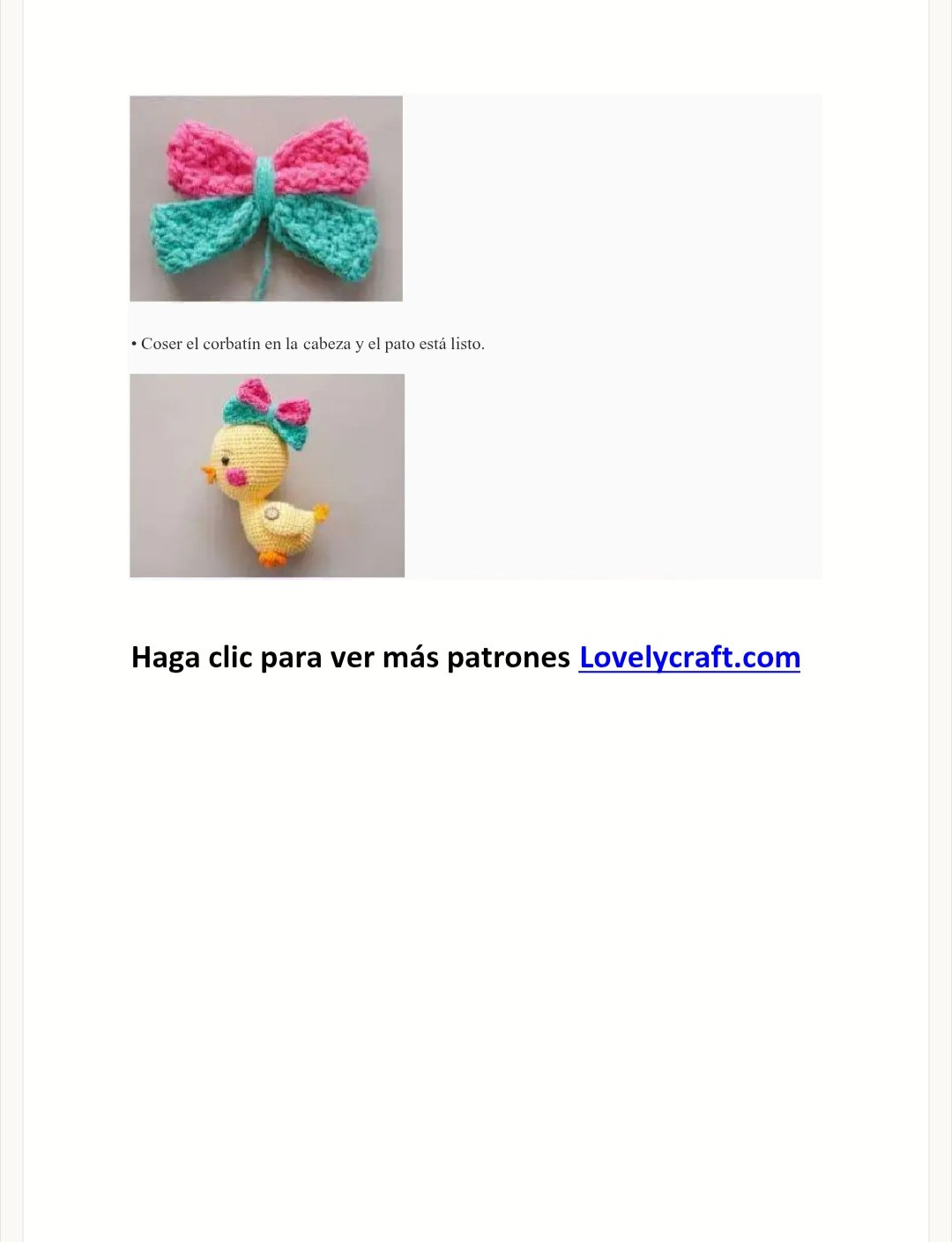 Patrón Amigurumi: Cómo Tejer un Patito Adorable Paso a Paso