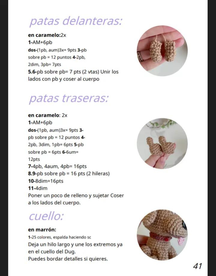 Patrón Amigurumi: Cómo Tejer un Perro de Peluche Adorable
