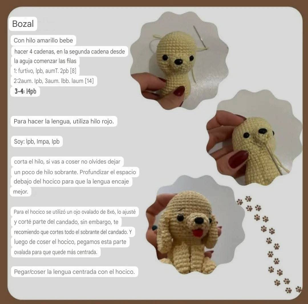 Patrón Amigurumi: Crea un Perro de Ganchillo con Bufanda