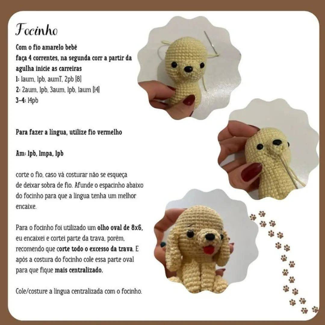 Patrón Amigurumi: Crea un Perro de Ganchillo con Bufanda