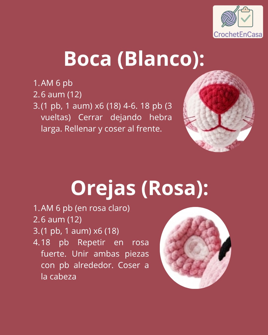 Patrón amigurumi de la Pantera Rosa: crea tu propio personaje icónico