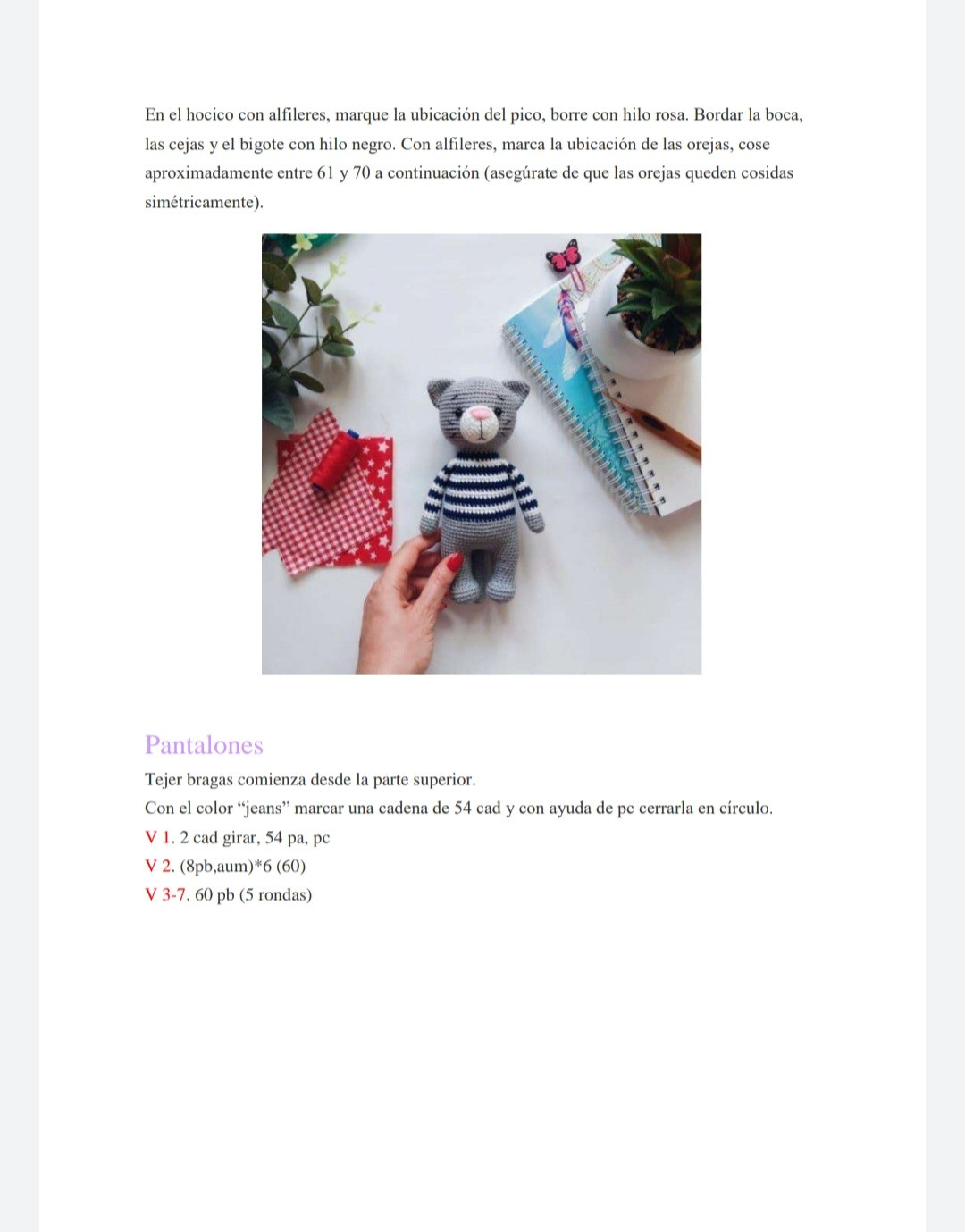 Patrón Amigurumi Gratis: Crea Tu Propio Gato Jeremy Lindo y Colorido